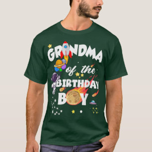 Astronautin Oma von der Geburtstagsjunge T-Shirt