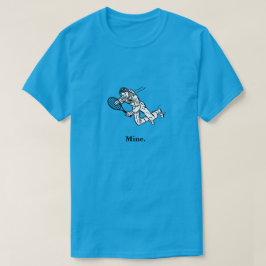 Astronautin Spaceman Tennis Player T-Shirt