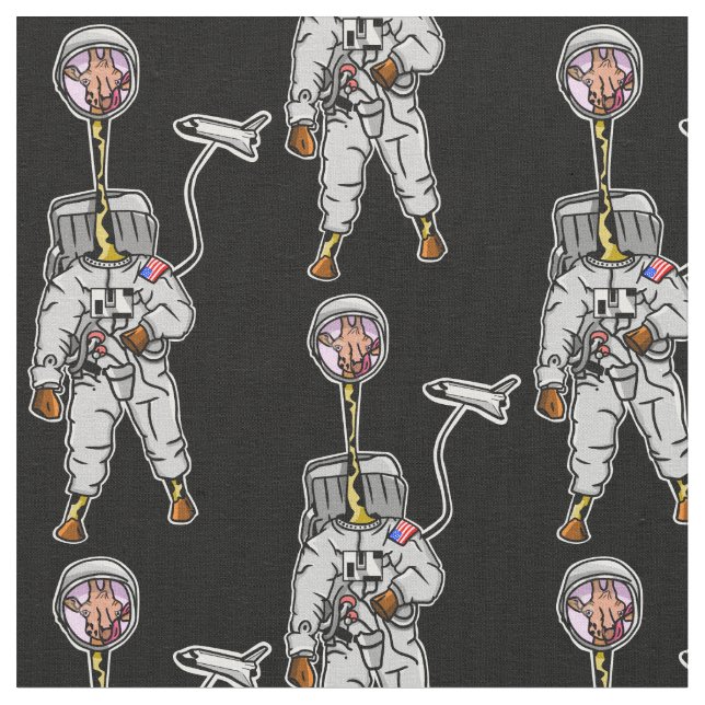 Astronautin Stoff (Nahaufnahme)
