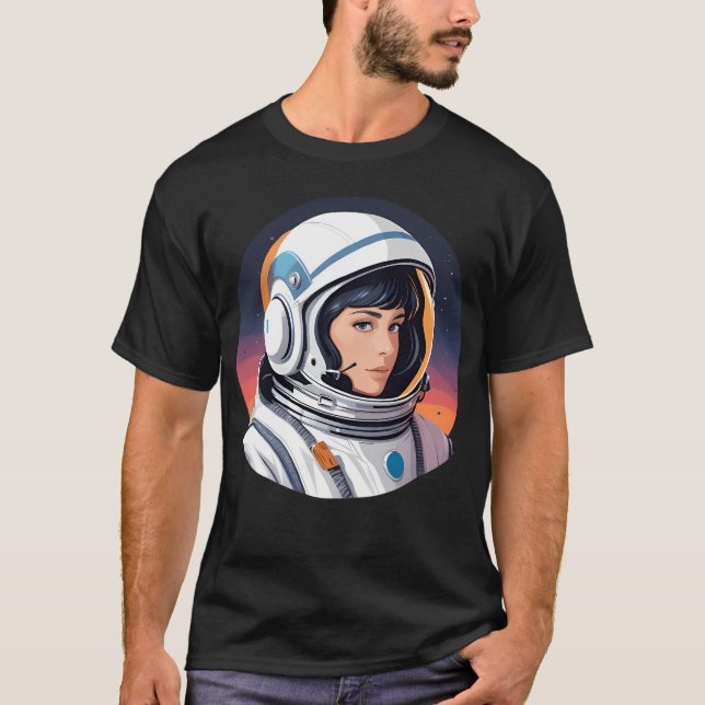 Astronautin T-Shirt (Vorderseite)