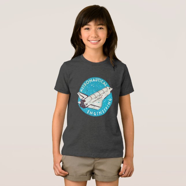 Astronautische Technik V01 Tri-Blend Shirt (Vorderseite Voll)