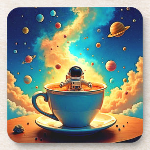 Astronauts Kaffee-Kosmos-Reise Getränkeuntersetzer