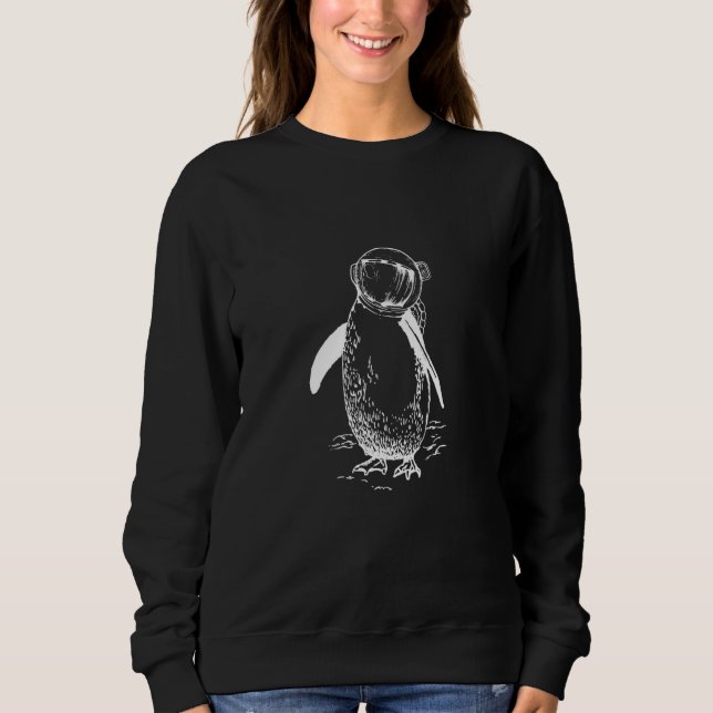 Astronaut's Penguin surreal Sweatshirt (Vorderseite)