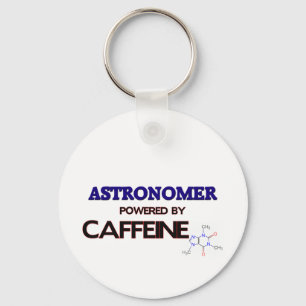 Astronom angetrieben durch Koffein Schlüsselanhänger