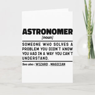 Astronom Nomen Definition Wissenschaftler Lustige Karte