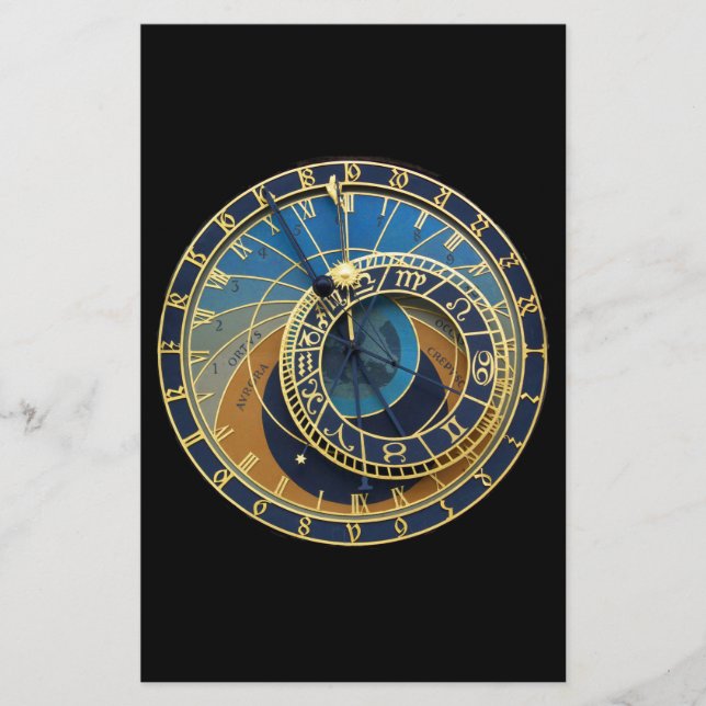 Astronomical Clock-Prag Orloj Briefpapier (Vorderseite)