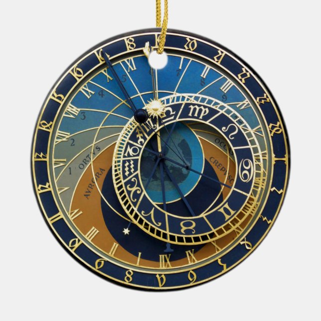 Astronomical Clock-Prag Orloj Keramik Ornament (Vorne)