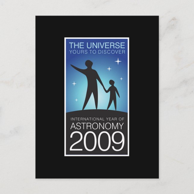 Astronomie 2009 postkarte (Vorderseite)