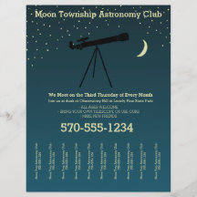 Astronomie Club Telescope und Sterne reißen Streif
