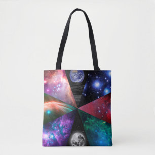 Astronomie-Collage Tasche