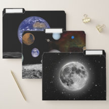 Astronomie-Datei-Ordner