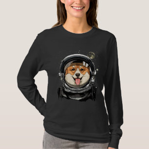 Astronomie des Corgi Dog Astronauten Weltraumforsc T-Shirt