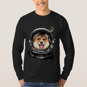 Astronomie des Corgi Dog Astronauten Weltraumforsc T-Shirt