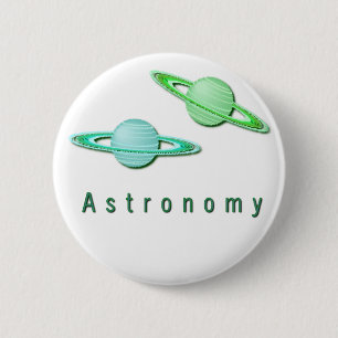Astronomie-Entwurfs-Knopf Button