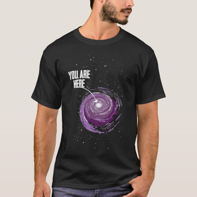 Astronomie Galaxy Moon Landing Planets Space Scien T-Shirt (Vorderseite)