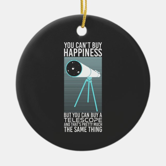 Astronomie - Glück kann man nicht kaufen Keramik Ornament (Vorne)