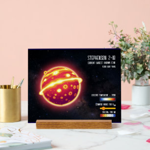 Astronomie Größter Stern Weltraum Wissenschaft Inf Acrylschild