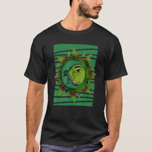 Astronomie Himmelskörper Boho Moon Sun Astrologie T-Shirt