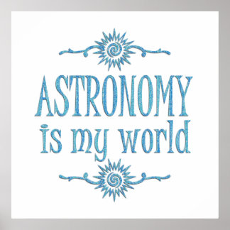 Astronomie ist meine Welt Poster