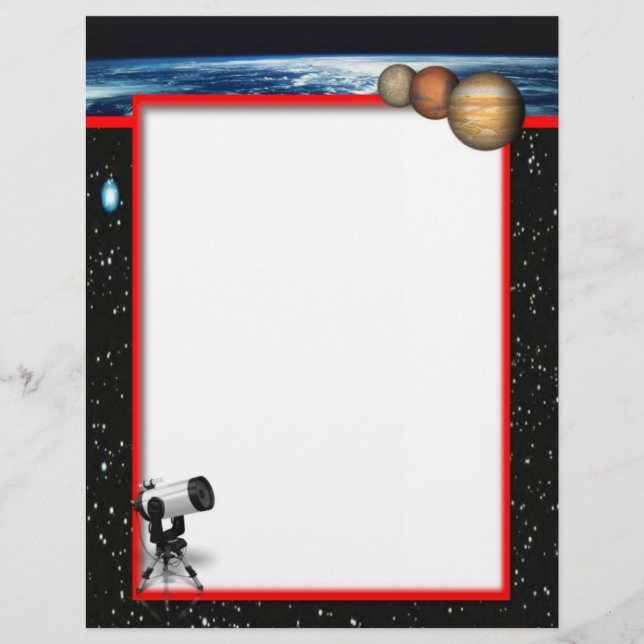Astronomie Letterhead (Vorderseite)