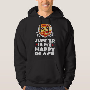 Astronomie Lover Jupiter ist My Happy Place Kawaii Hoodie