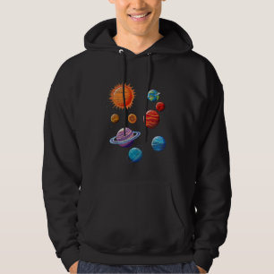 Astronomie Lover Planets Sun Solar System Astronom Hoodie