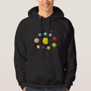 Astronomie Lover Science Nerd Solar System Planet Hoodie