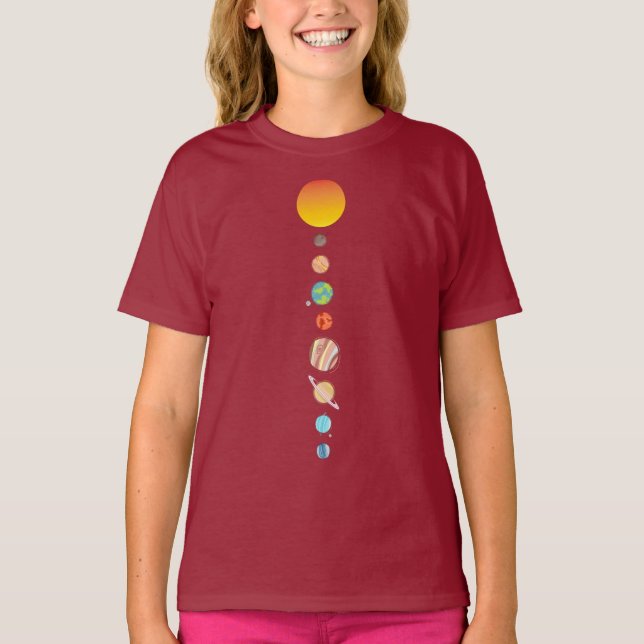 Astronomie planètes du système solaire T-Shirt (Devant)