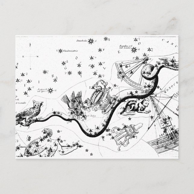 Astronomie Postkarte (Vorderseite)