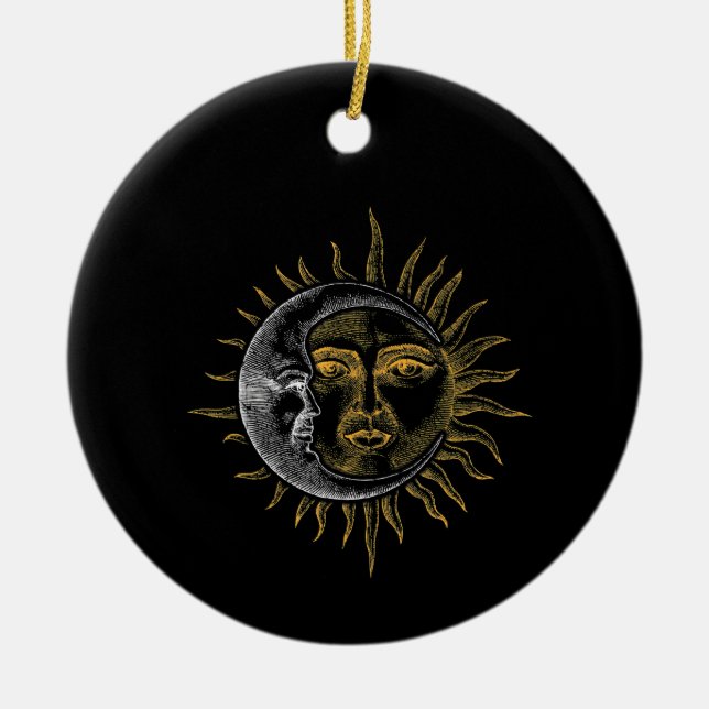 Astronomie Stars Sun Moon Planets Astronaut Keramik Ornament (Vorne)