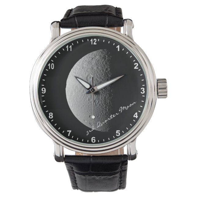 Astronomie und Mondbeobachtung des 3. Quartals, Hu Armbanduhr (Vorderseite)