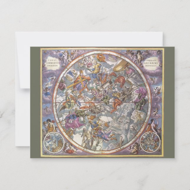 Astronomie vintage, Carte des constellations chrét (Devant)