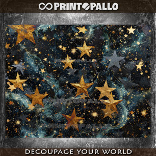 Astronomie Weltraum goldener Hintergrund Seidenpapier