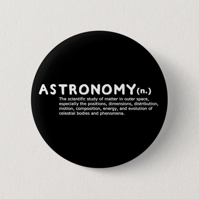 Astronomiedefinitionsknopf Button (Vorderseite)
