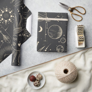 Astronomiemuster Geschenkpapier