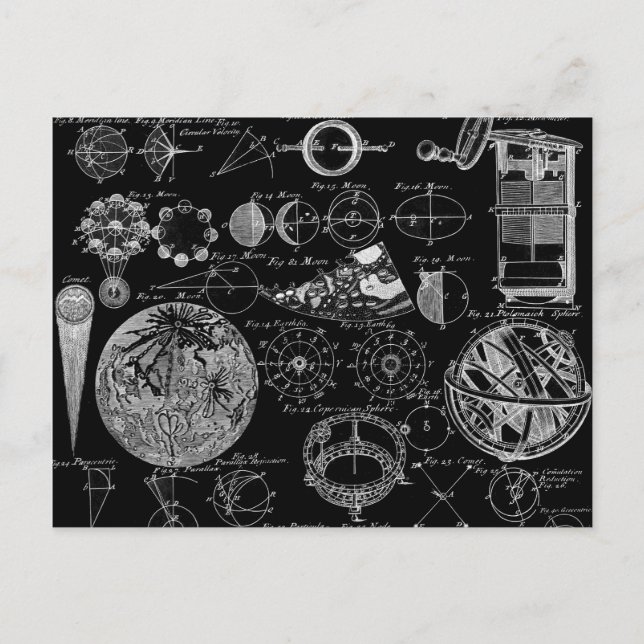 Astronomietisch Postkarte (Vorderseite)