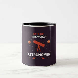 Astronomin Astronomie Astrophysiker Sterne Zweifarbige Tasse
