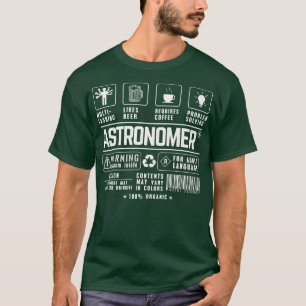 Astronomin Multitasking-Bier-Kaffee-Problemlösung T-Shirt