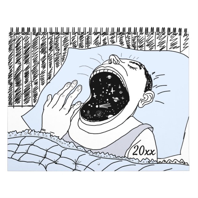 Astronomisch moderne, elegante Skriptkalender Kalender (Titelbild)