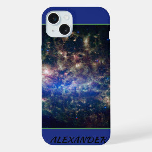 Astronomische individuelle Name-Zauberwolke iPhone 15 Plus Hülle