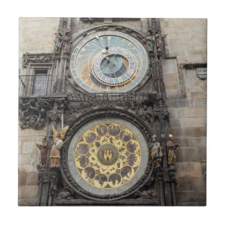 Astronomische Uhr im Prag-Andenken-Foto Fliese