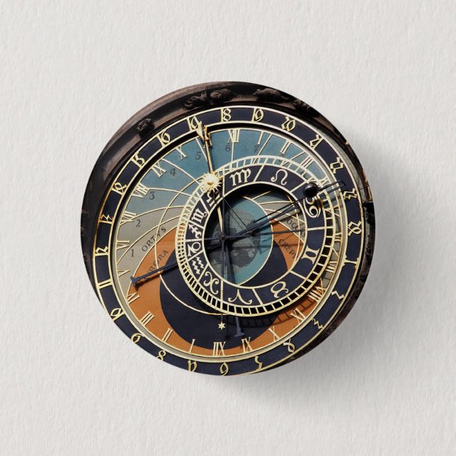 Astronomische Uhr in Prag Button (Vorderseite)