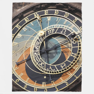 Astronomische Uhr in Prag Fleecedecke