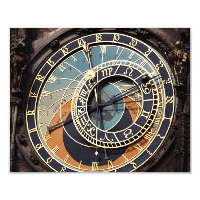 Astronomische Uhr in Prag Fotodruck (Vorne)