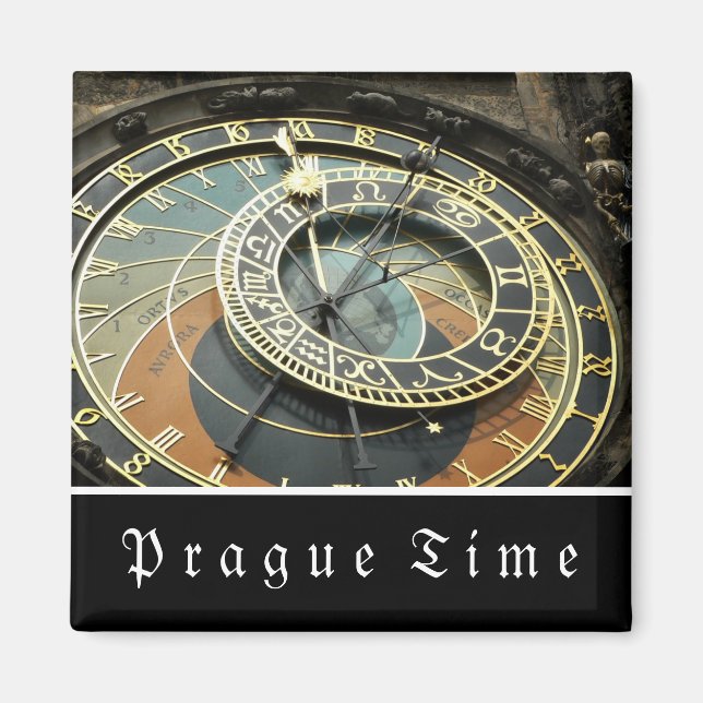 Astronomische Uhr in Prag Magnet (Vorne)