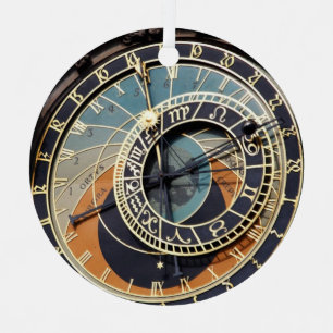 Astronomische Uhr in Prag Ornament Aus Metall