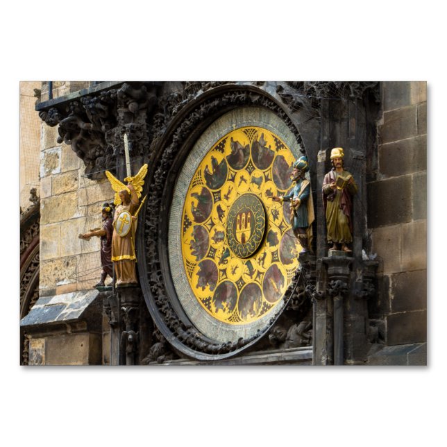 Astronomische Uhr in Prag Tischnummer (Vorderseite)