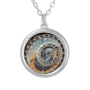 Astronomische Uhr in Prag Versilberte Kette