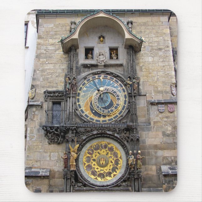 Astronomische Uhr oder Prag Orloj Mousepad (Vorne)