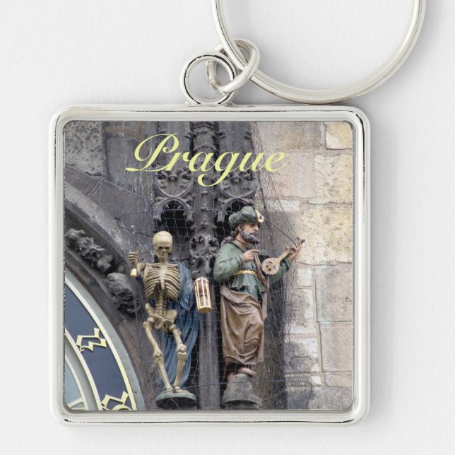 Astronomische Uhr oder Prag Orloj Schlüsselanhänger (Vorne)